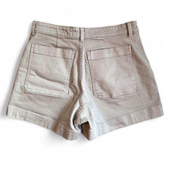 Everlane High-waisted khaki cotton shorts - Picture 2 of 6
